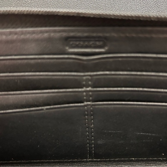 Coach Red and Black Tartan Wristlet - Picture 5 of 6